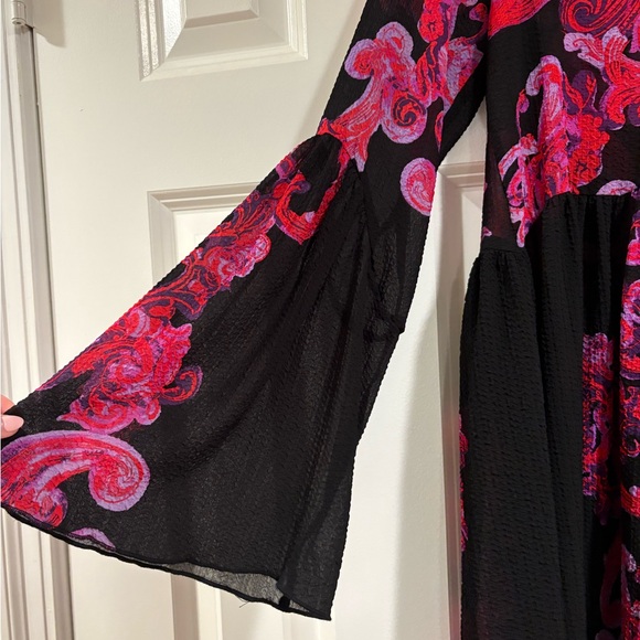 Free People Symphony Printed Slip Dress Size XS - Picture 5 of 6